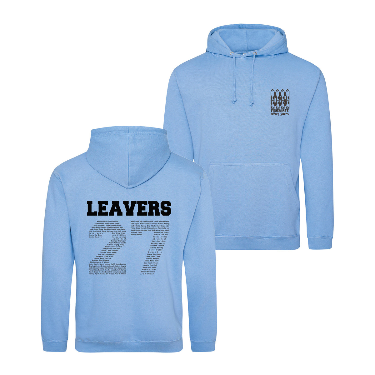 Fishergate School Leavers Hoodie | CORNFLOWER
