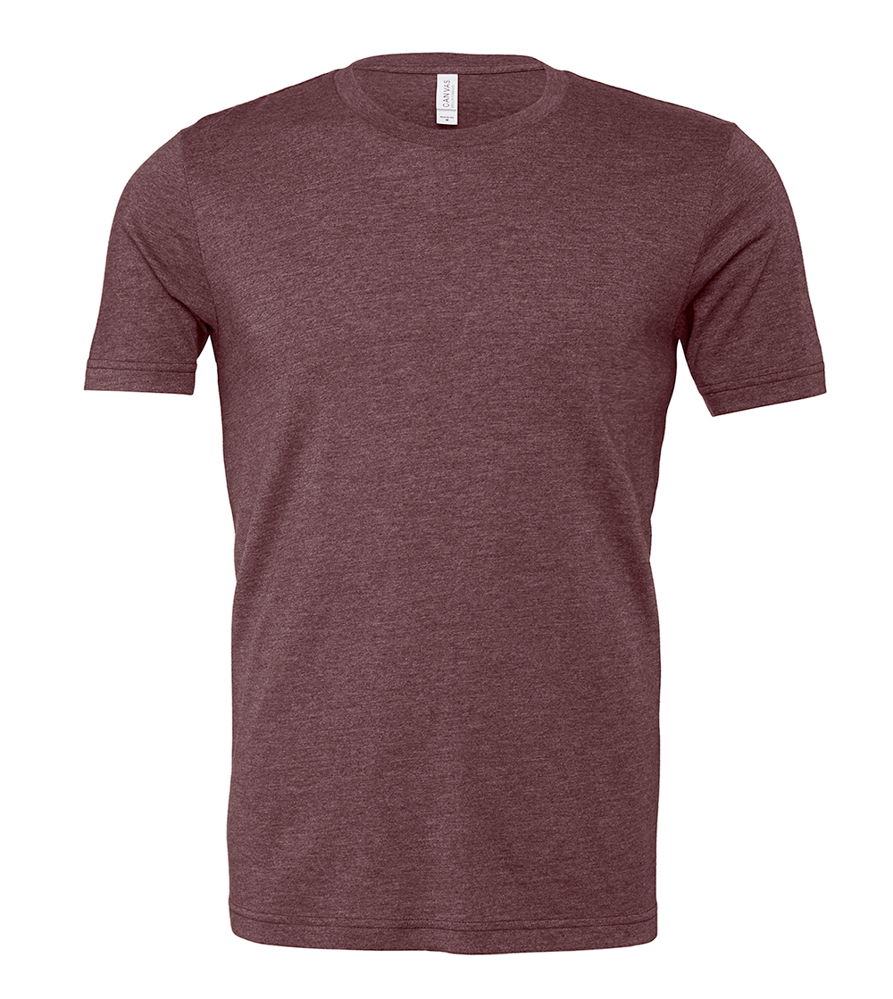 Unisex Heather Short Sleeve T-Shirt | HEATHER MAROON