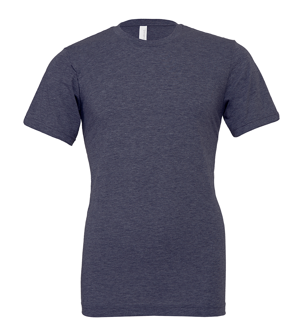 Unisex Heather Short Sleeve T-Shirt | HEATHER NAVY