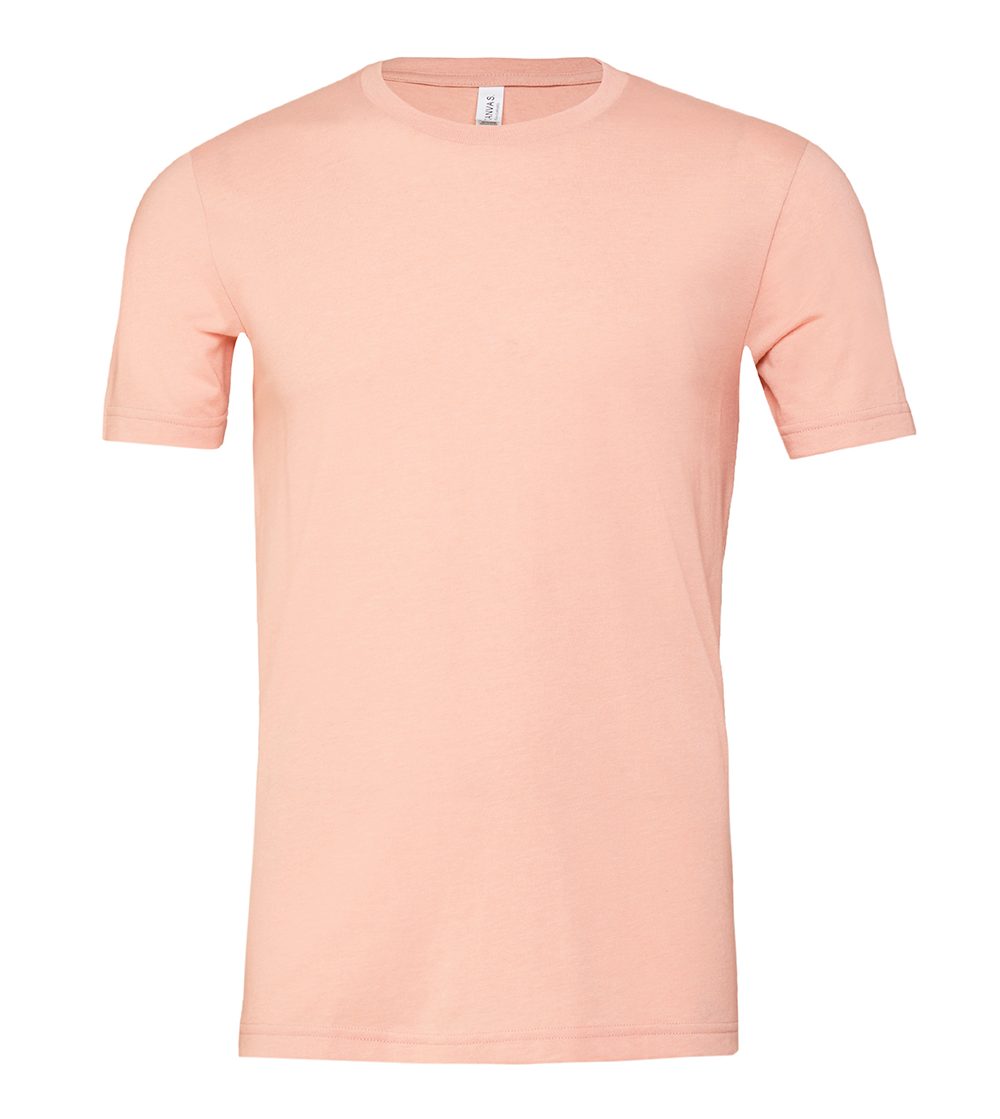 Unisex Heather Short Sleeve T-Shirt | HEATHER PEACH