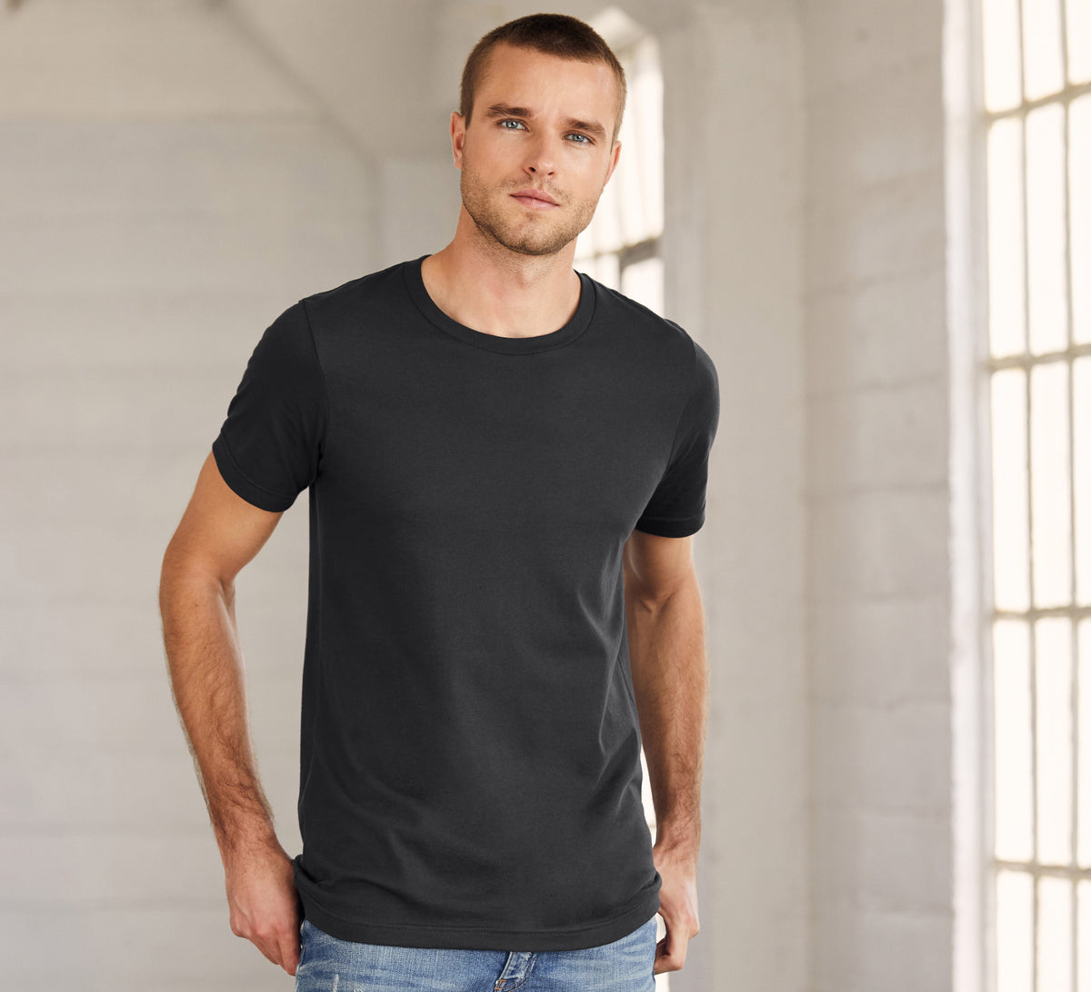Unisex Jersey Crew Neck T-Shirt | ASPHALT