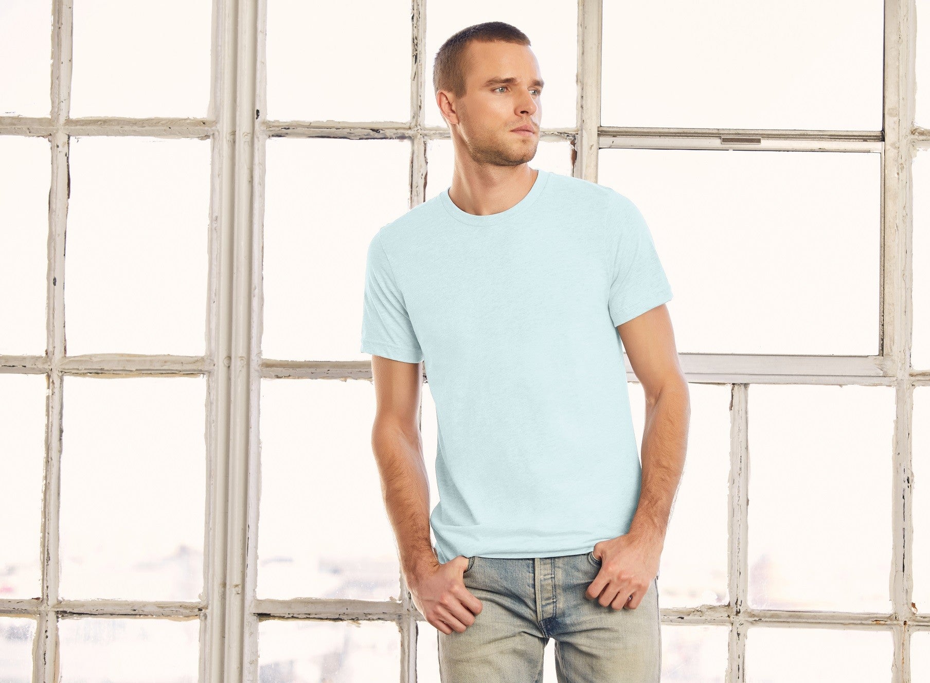 Unisex Heather Short Sleeve T-Shirt | HEATHER MAROON