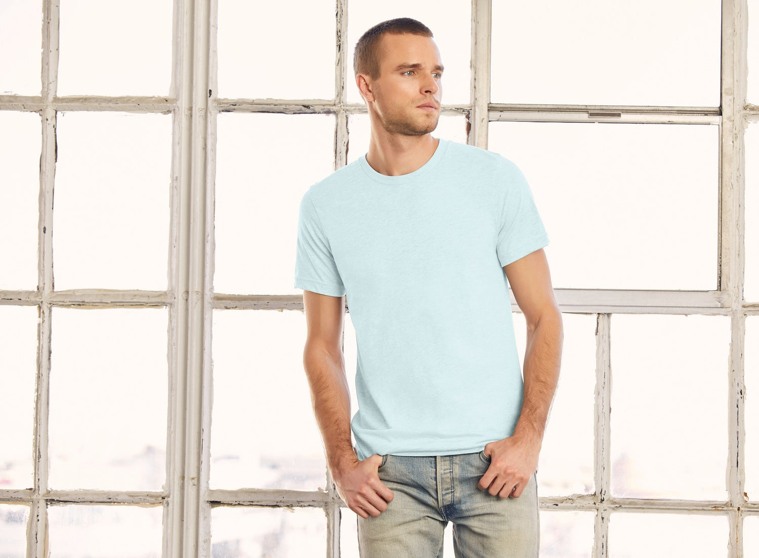 Unisex Heather Short Sleeve T-Shirt | HEATHER PRISM PEACH