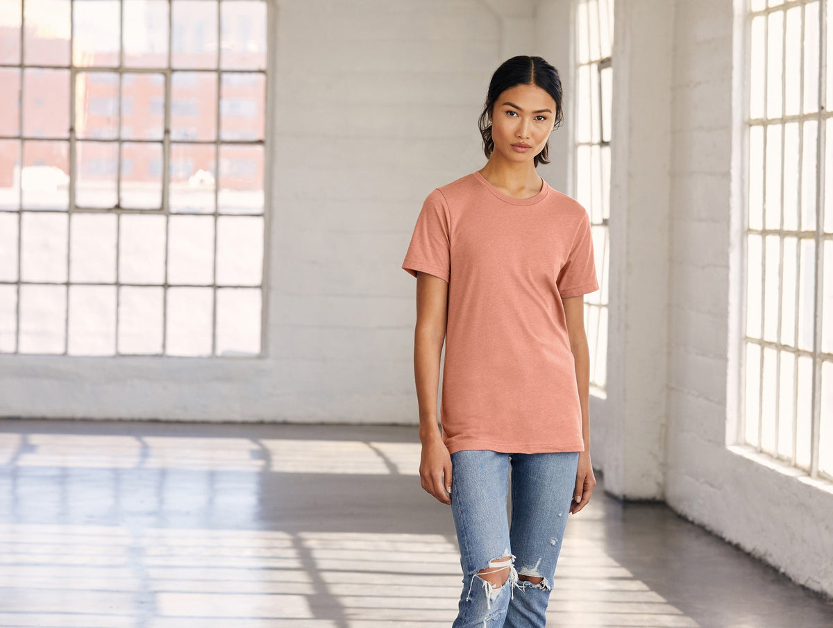 Unisex Heather Short Sleeve T-Shirt | DARK GREY HEATHER