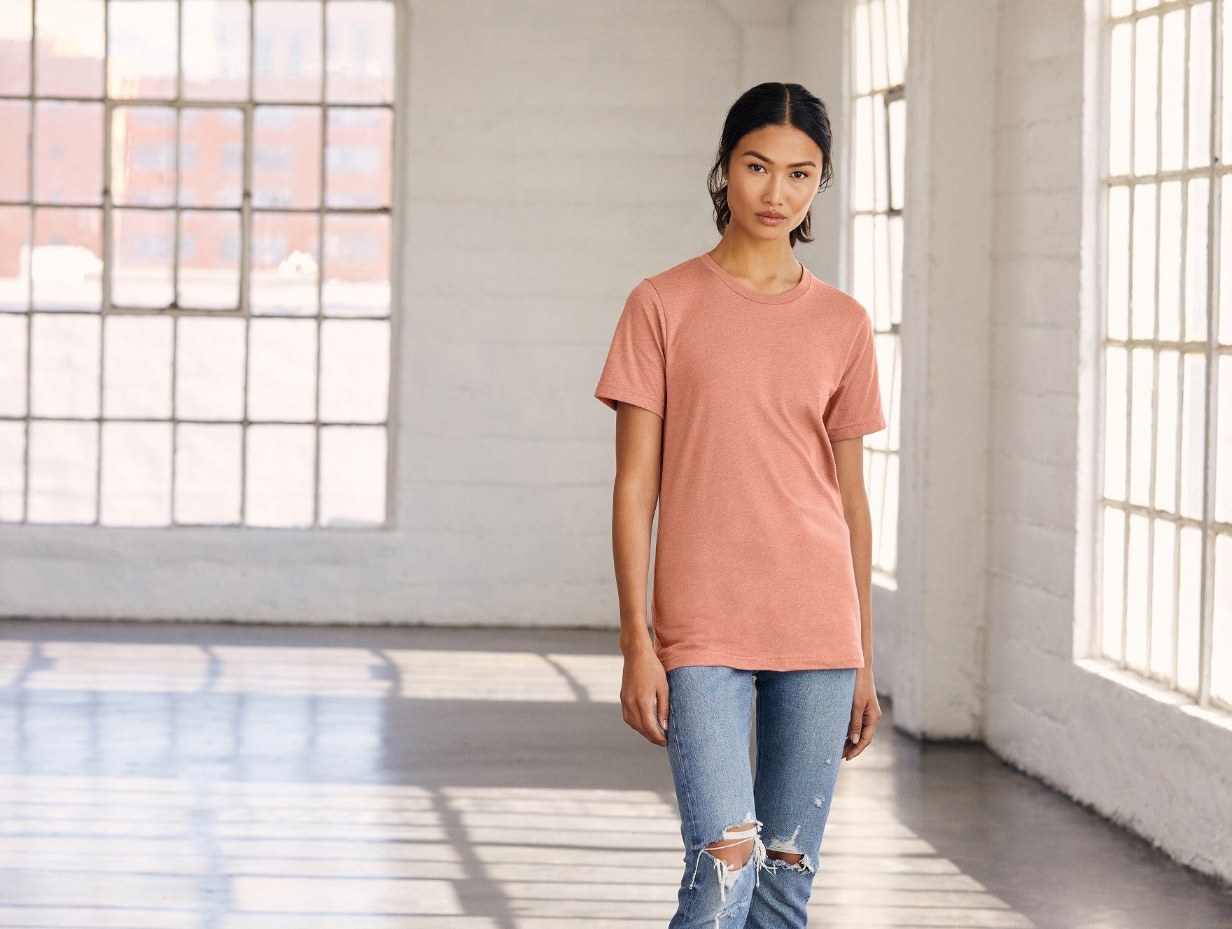 Unisex Heather Short Sleeve T-Shirt | BLACK HEATHER