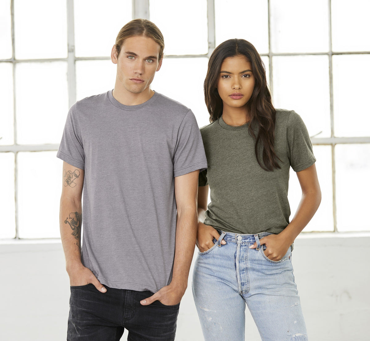 Unisex Heather Short Sleeve T-Shirt | HEATHER PRISM PEACH