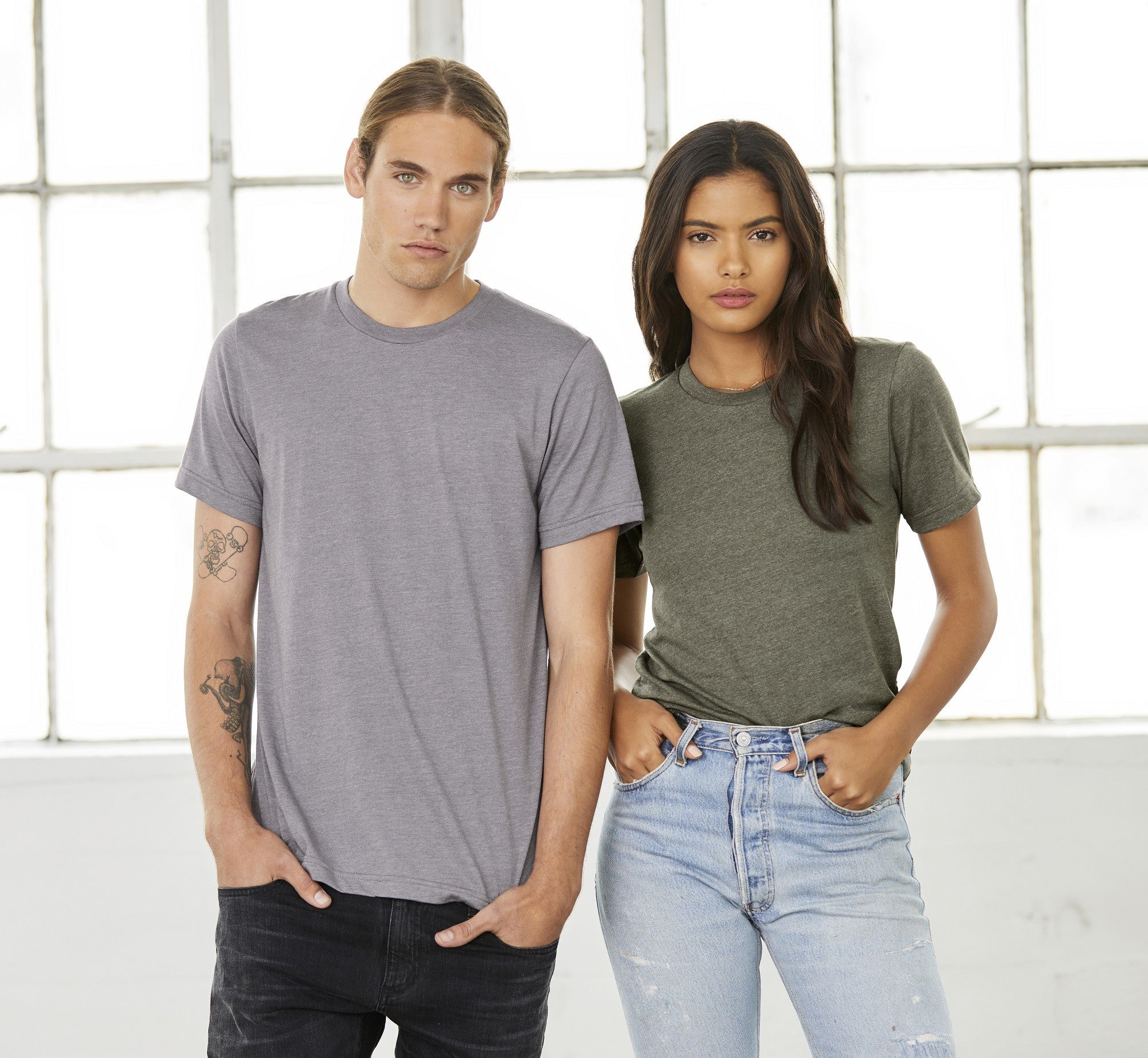 Unisex Heather Short Sleeve T-Shirt | DARK GREY HEATHER