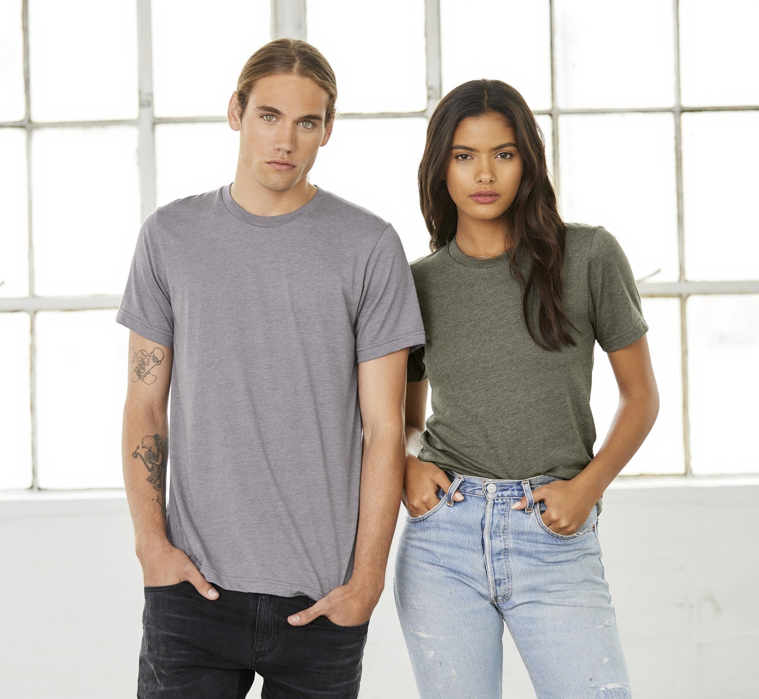 Unisex Heather Short Sleeve T-Shirt | HEATHER PRISM ICE BLUE
