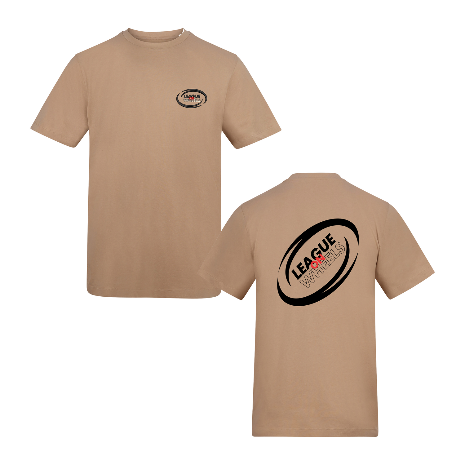 League on Wheels T-Shirt | DESERT SAND