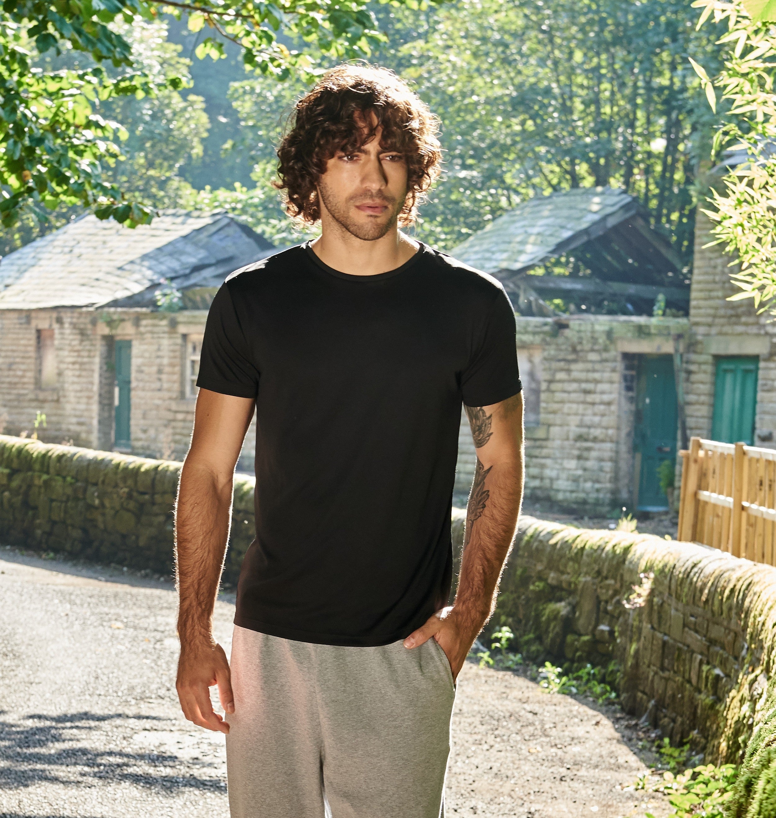 Ambaro Recycled Sports T-Shirt | FIRE RED