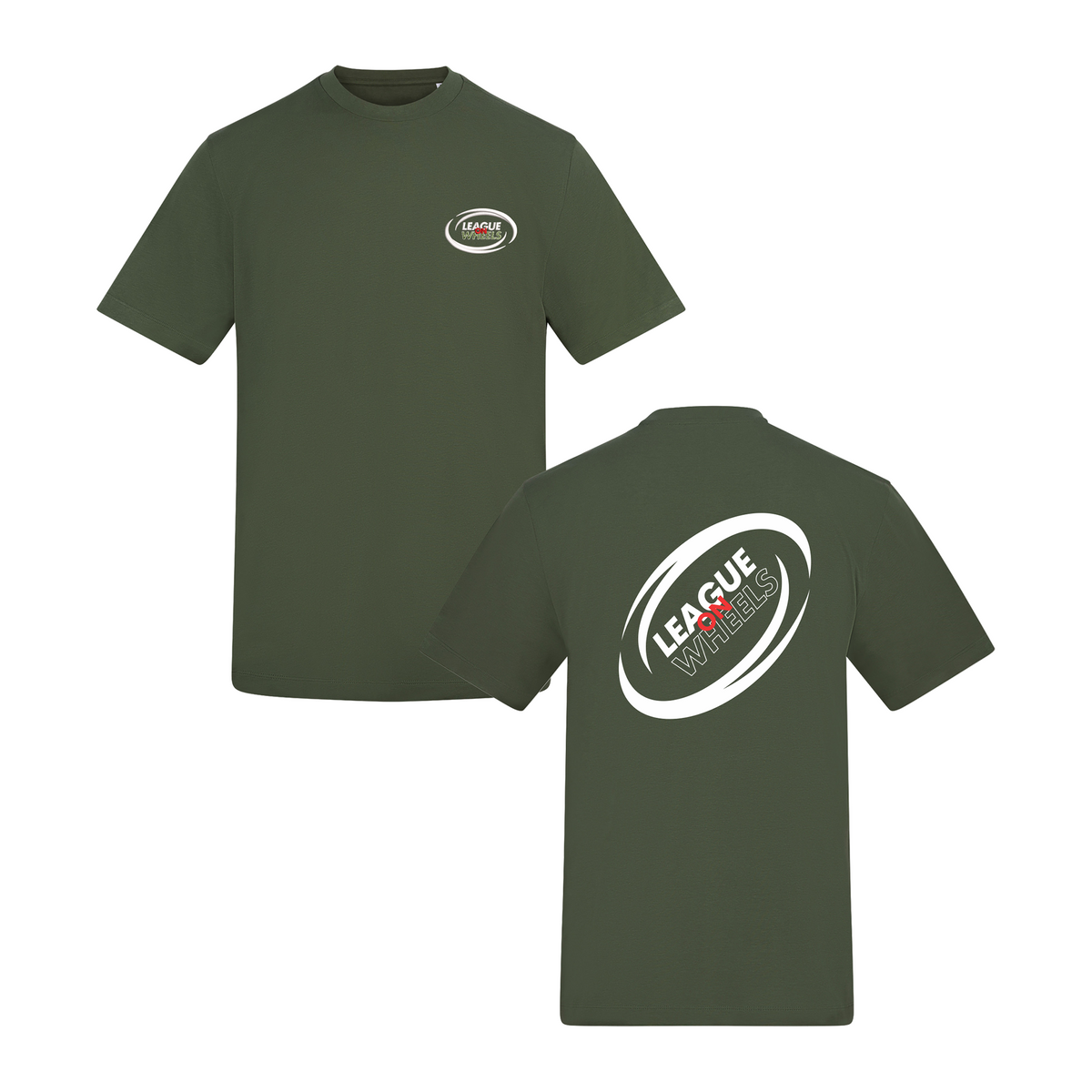 League on Wheels T-Shirt | EARTHY GREEN