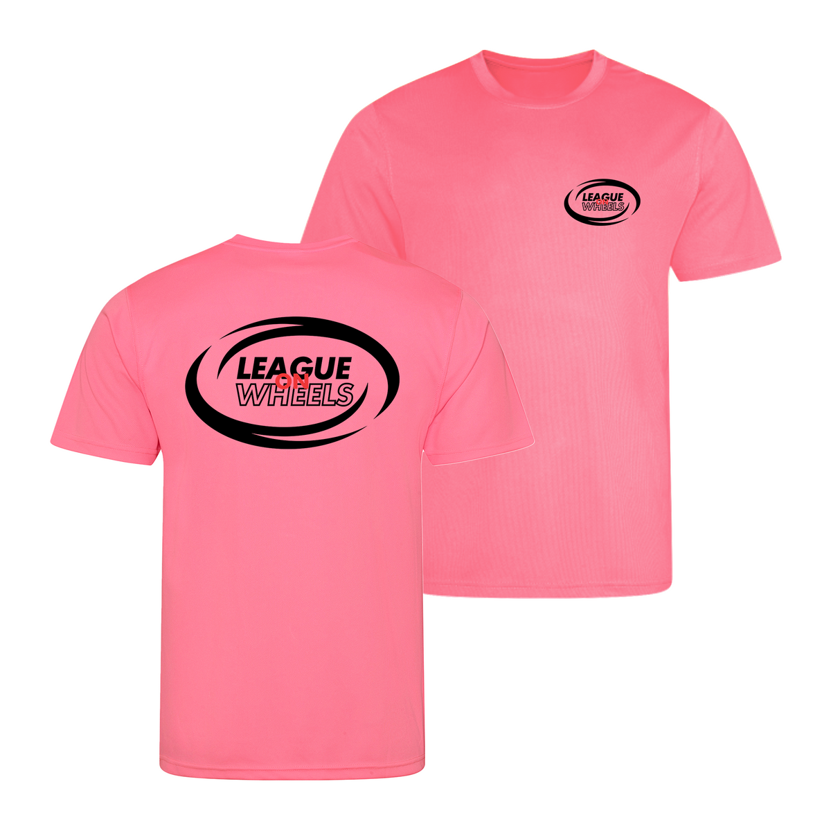 League on Wheels Kids T-Shirt | ELECTRIC PINK