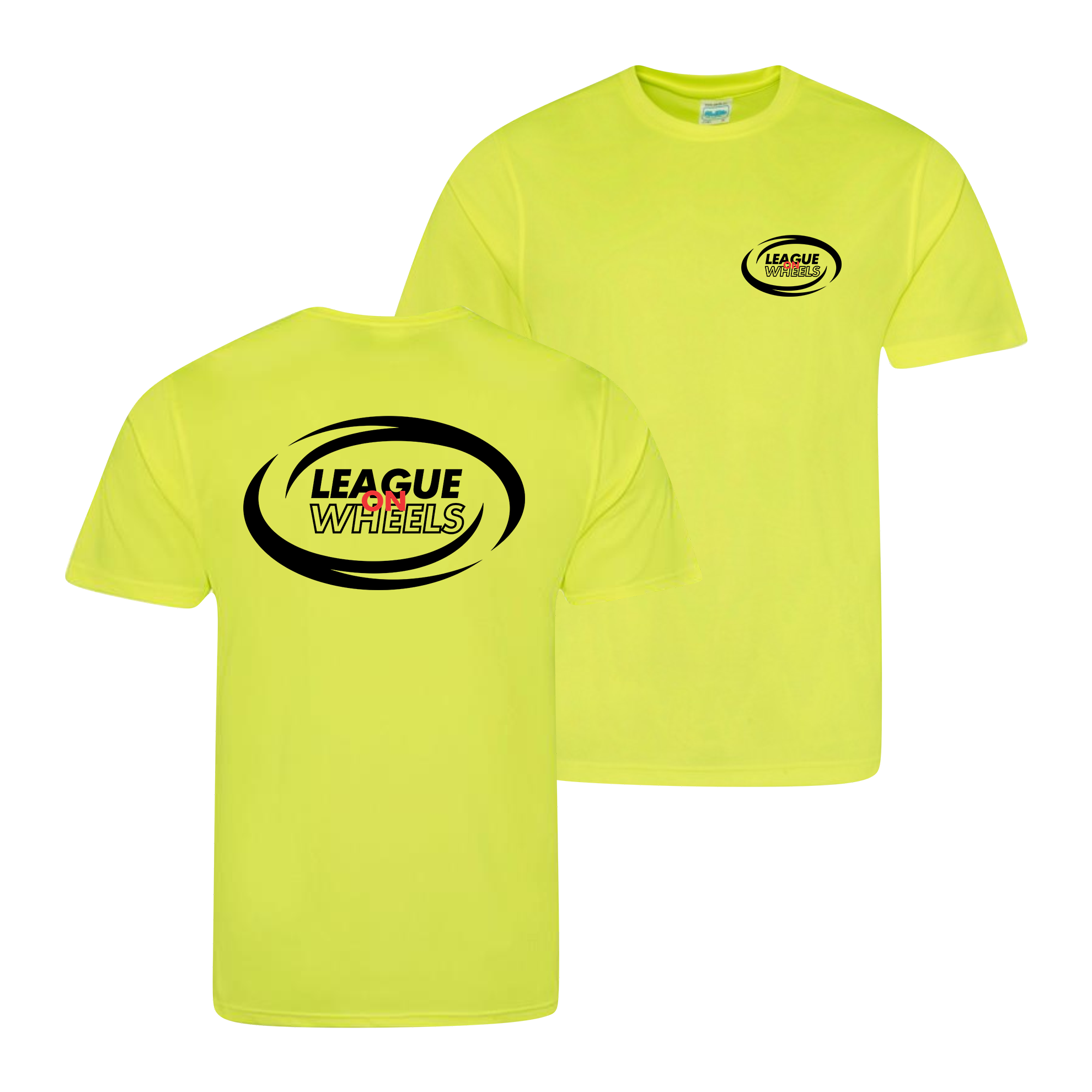 League on Wheels Kids T-Shirt | ELECTRIC YELLOW