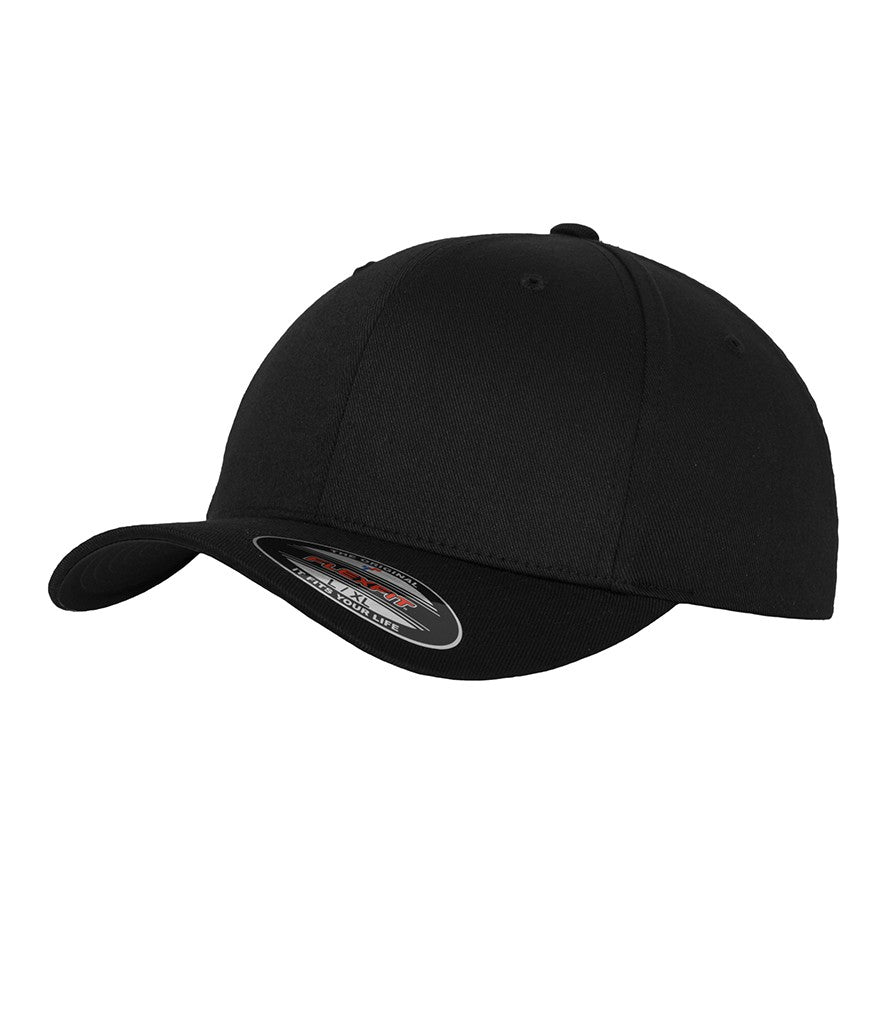 Flexfit Fitted Baseball Cap | BLACK/BLACK