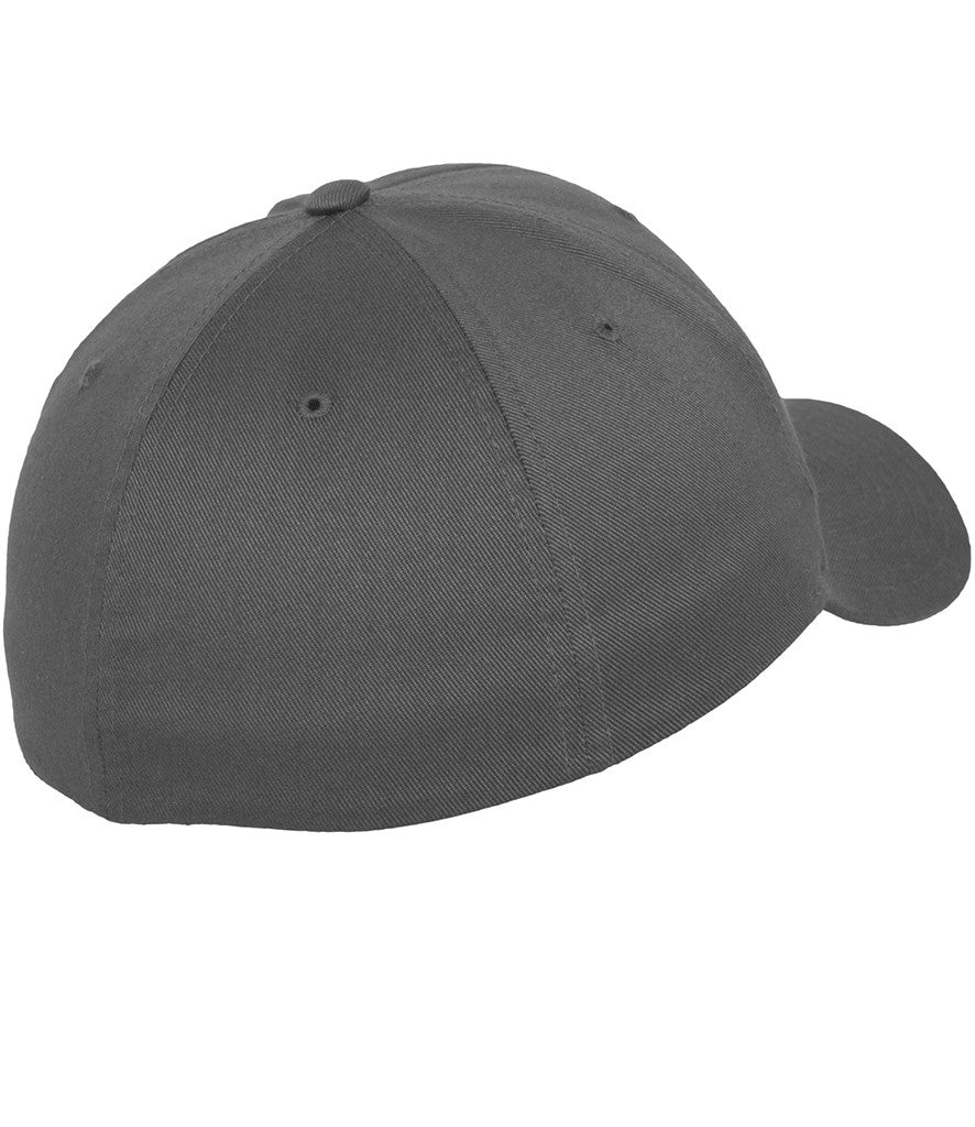Flexfit Fitted Baseball Cap | DARK GREY (SILVER UNDERPEAK)