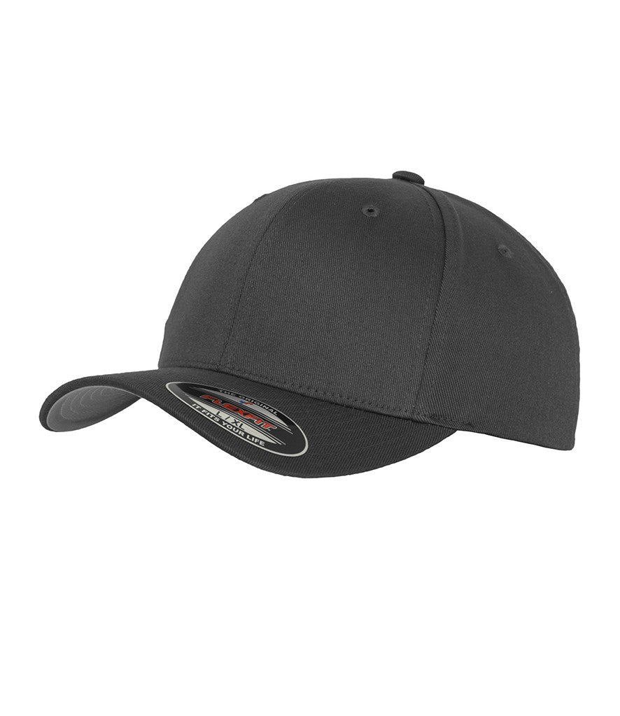 Flexfit Fitted Baseball Cap | DARK GREY (SILVER UNDERPEAK)
