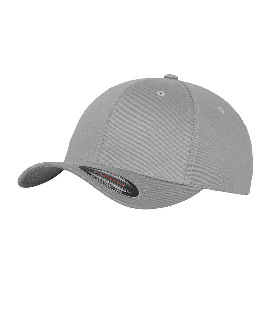Flexfit Fitted Baseball Cap | SILVER (SILVER UNDERPEAK)