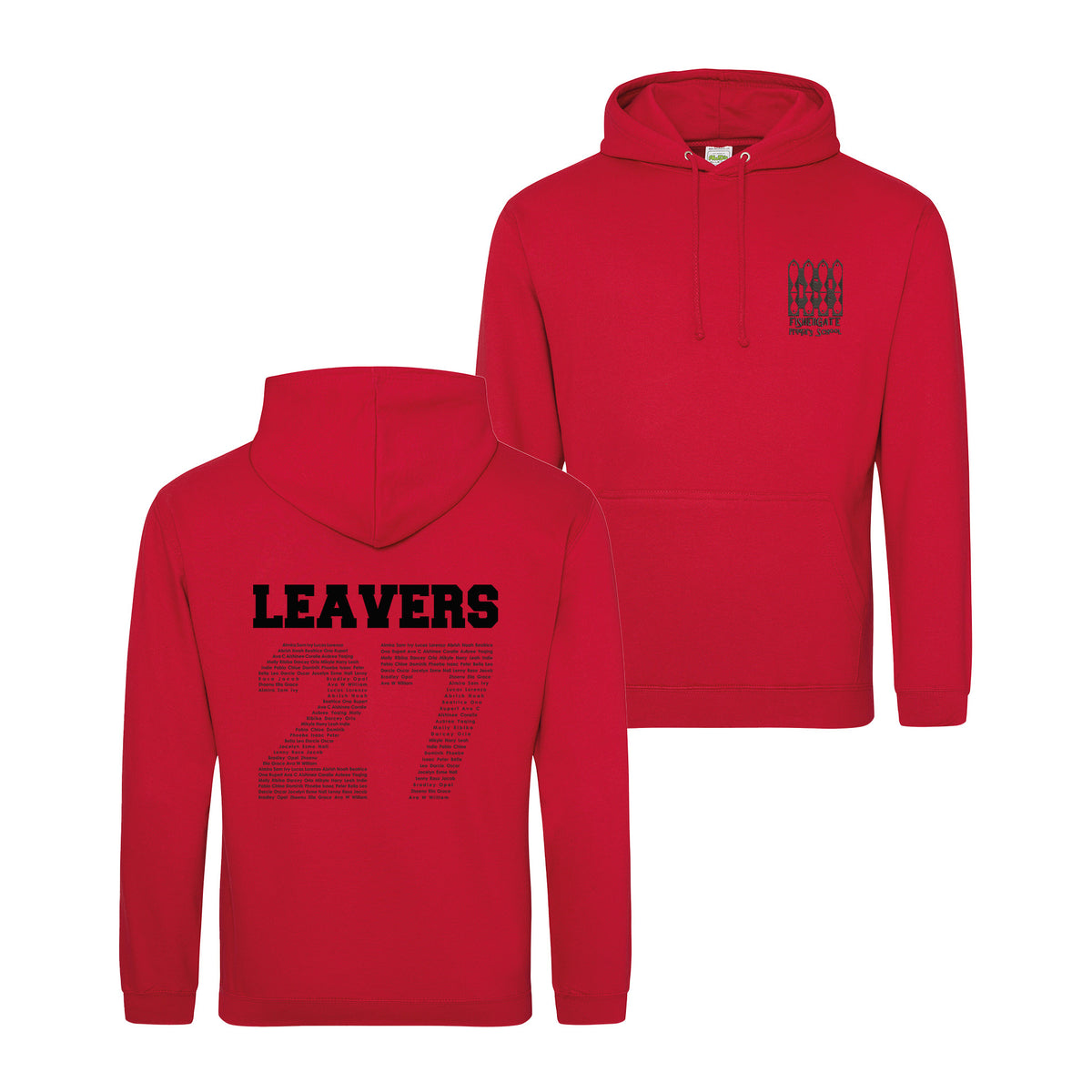 Fishergate School Leavers Hoodie | FIRE RED