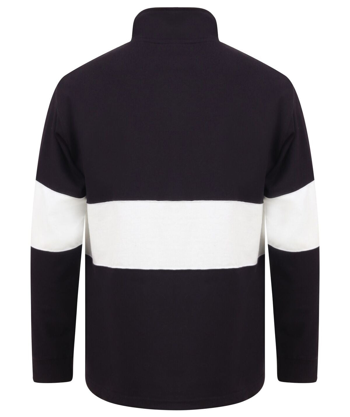Panelled Quarter Zip | NAVY/WHITE
