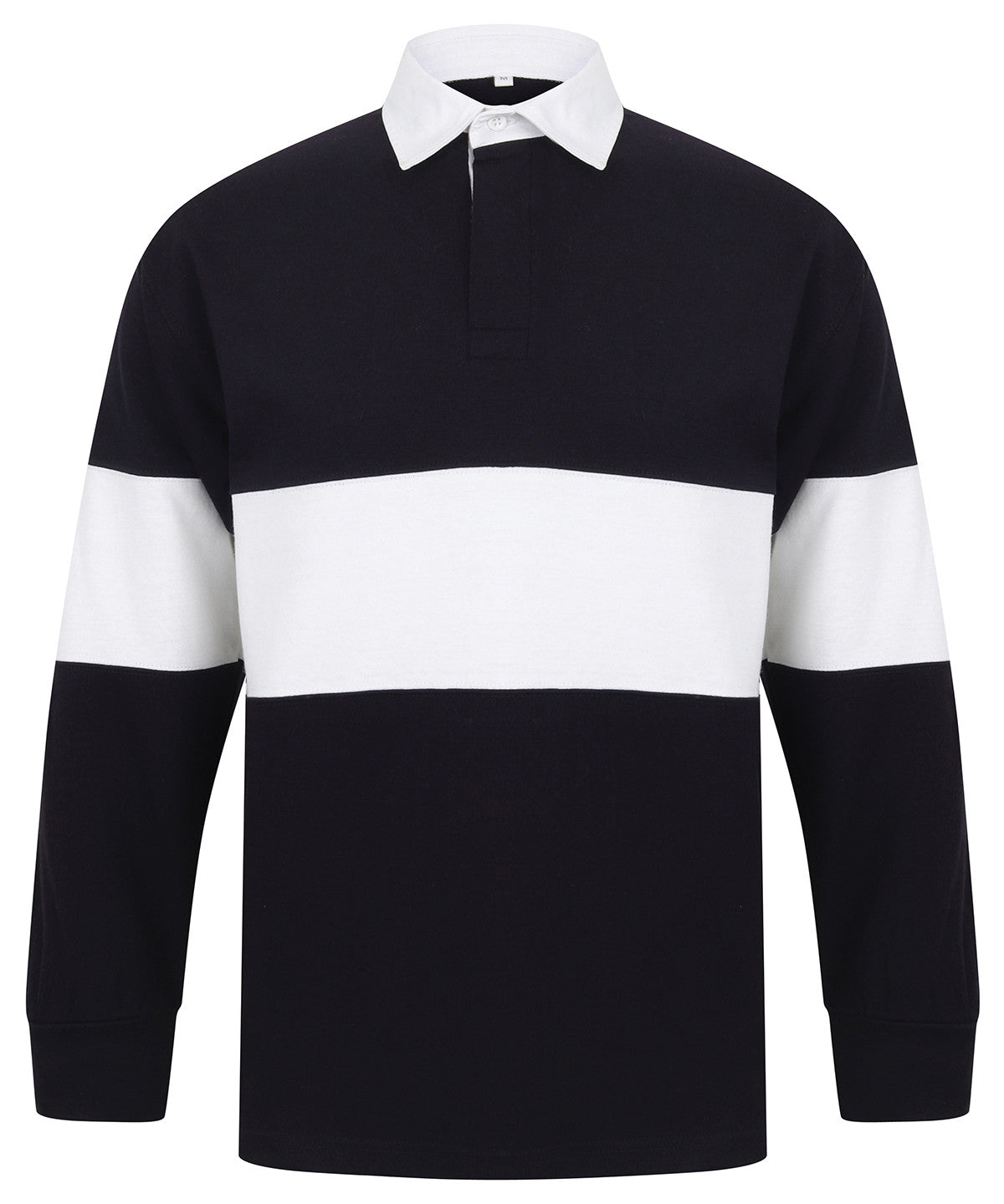 Panelled rugby shirt | NAVY/WHITE