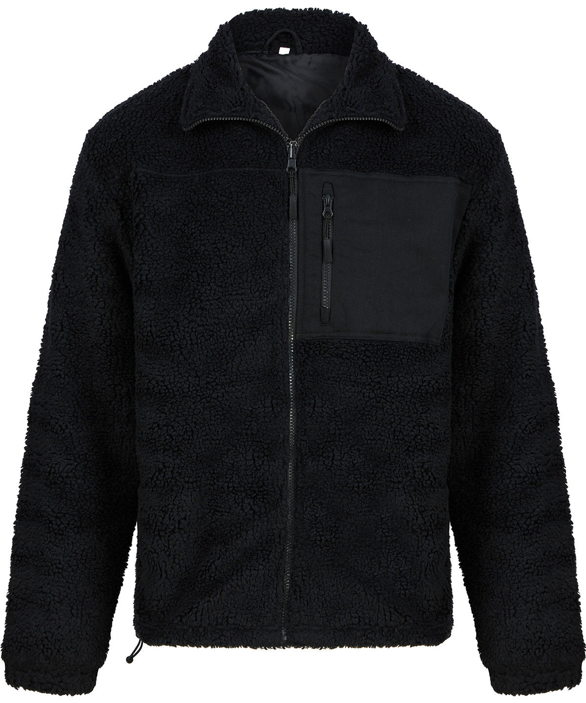 Recycled sherpa fleece | BLACK