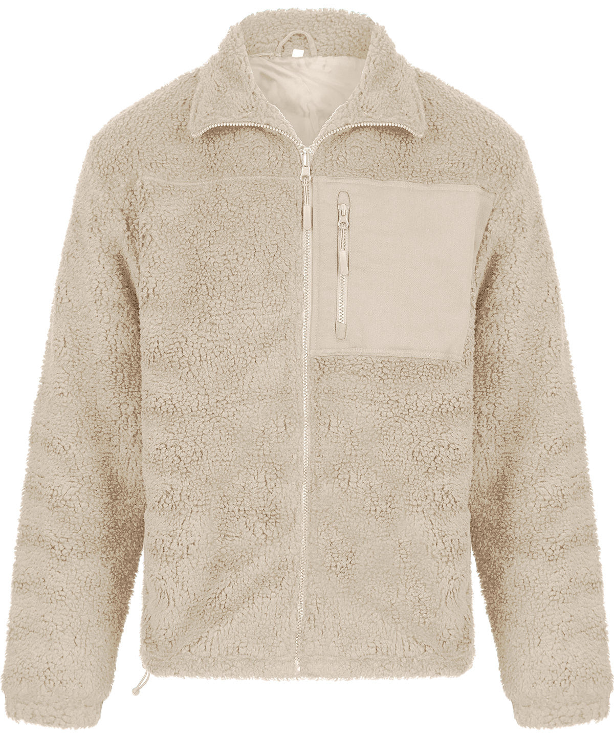 Recycled sherpa fleece | NATURAL