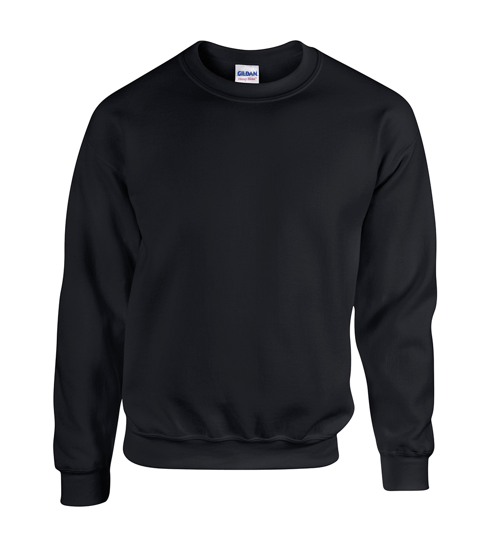 Heavy Blend Adult Crew Neck Sweatshirt | BLACK