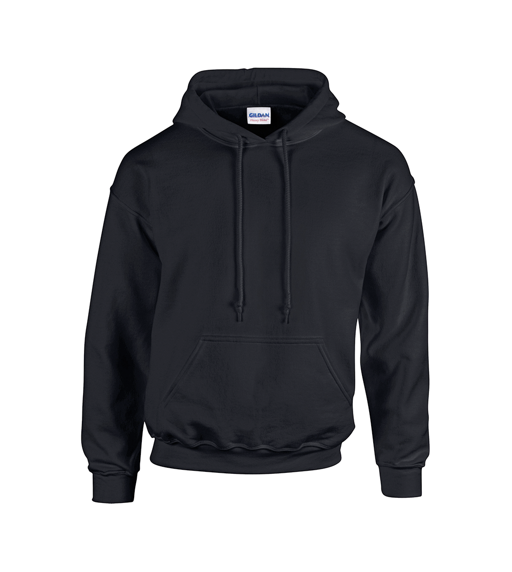 Heavyweight Blend Adult Hooded Sweatshirt | BLACK