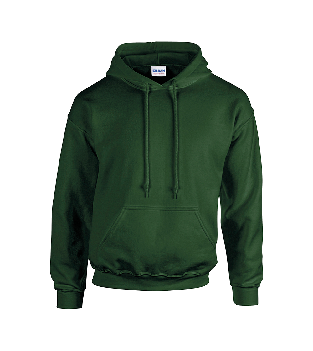 Heavyweight Blend Adult Hooded Sweatshirt | FOREST GREEN
