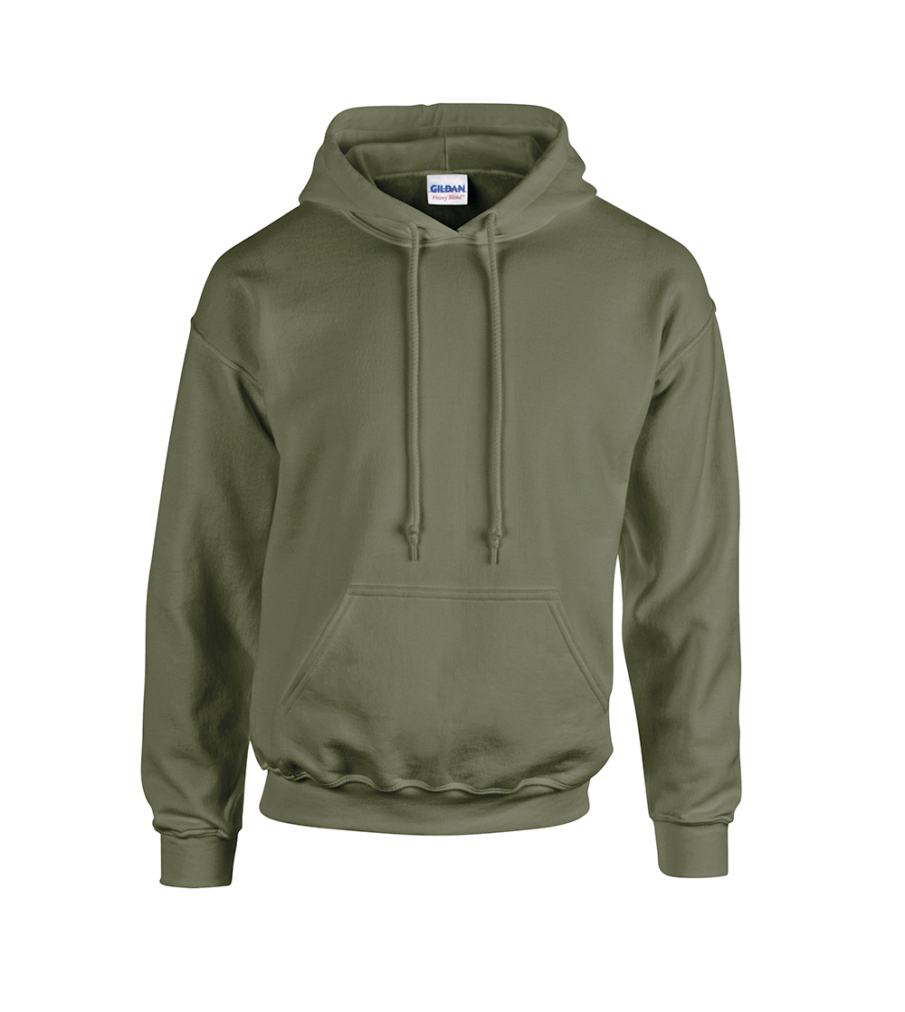 Heavyweight Blend Adult Hooded Sweatshirt | MILITARY GREEN