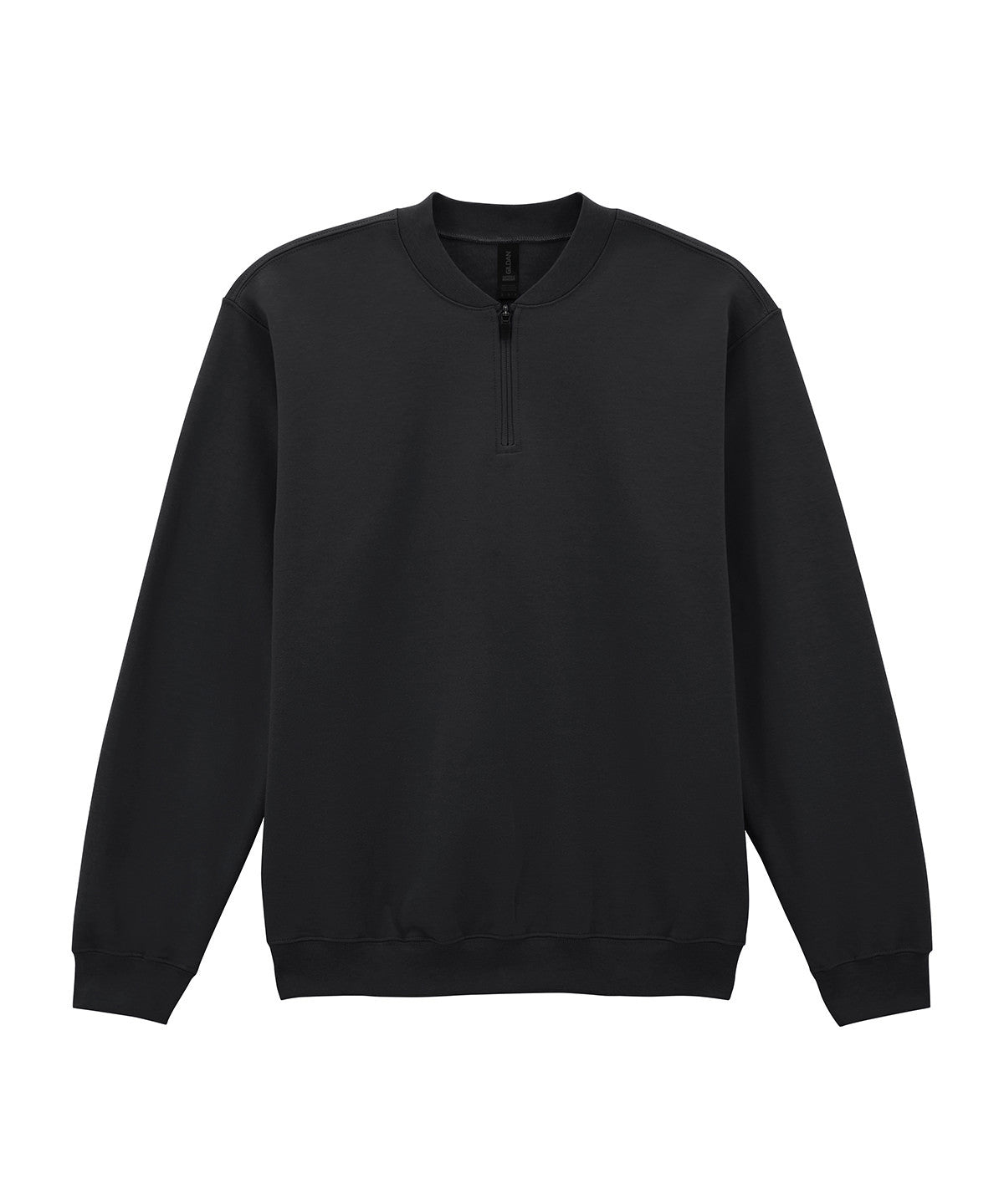 Softstyle Midweight Quarter Zip Sweatshirt | BLACK