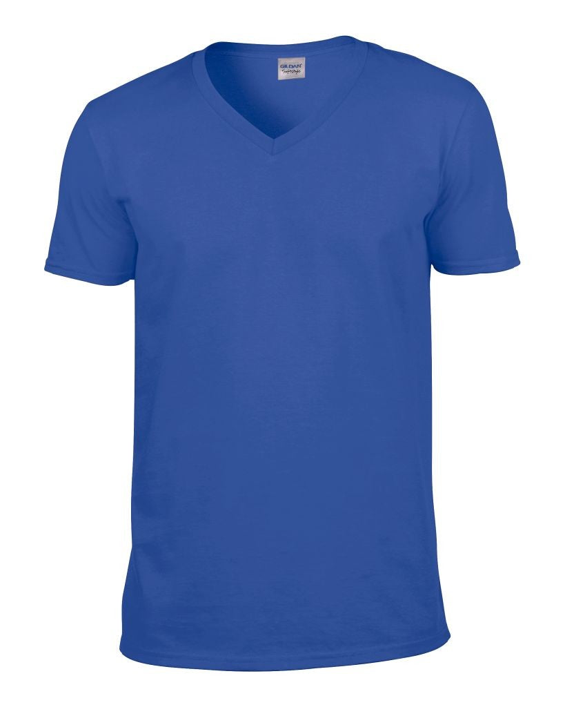 Soft Style Adult V-Neck T-Shirt | ROYAL