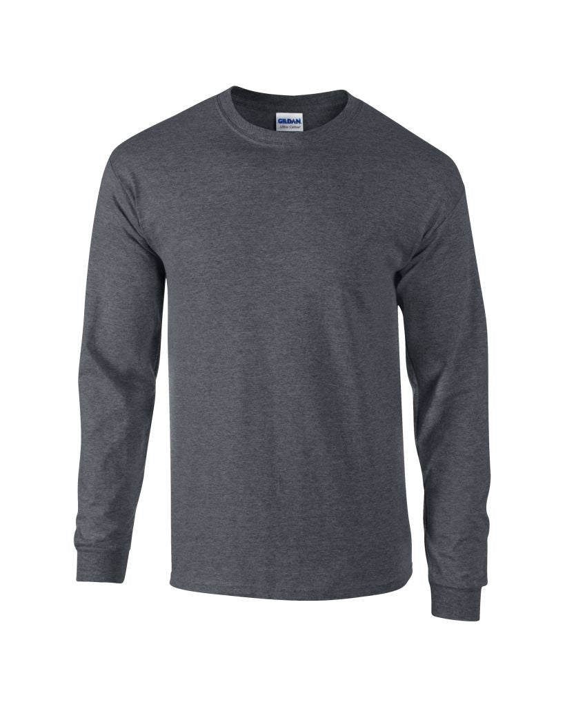 Ultra Cotton Adult Long Sleeve T | DARK HEATHER