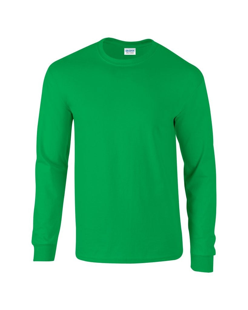 Ultra Cotton Adult Long Sleeve T | IRISH GREEN