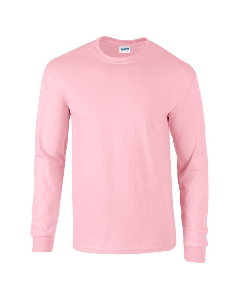 Ultra Cotton Adult Long Sleeve T | LIGHT PINK
