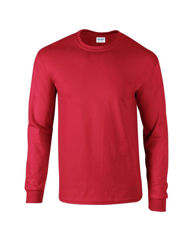 Ultra Cotton Adult Long Sleeve T | RED