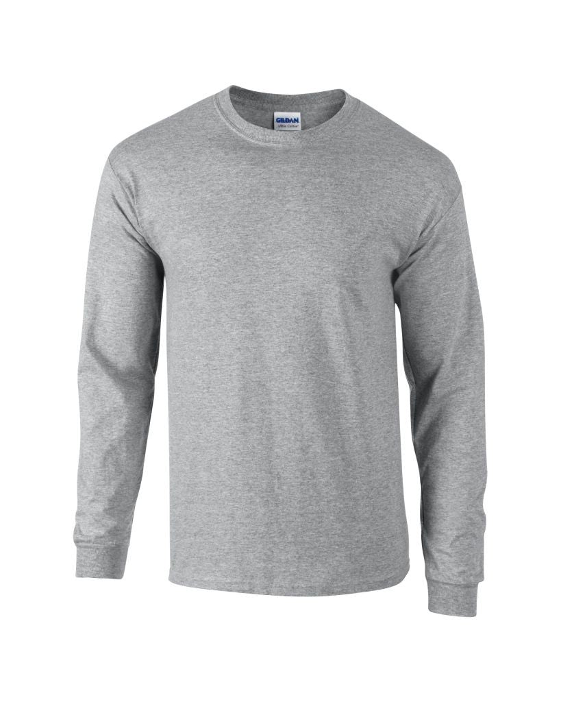 Ultra Cotton Adult Long Sleeve T | SPORTS GREY