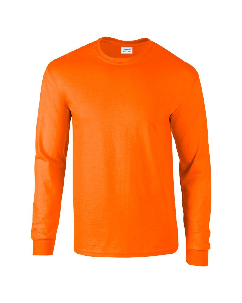 Ultra Cotton Adult Long Sleeve T | SAFETY ORANGE