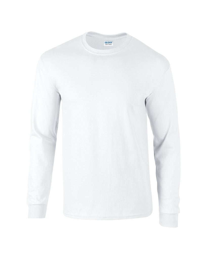 Ultra Cotton Adult Long Sleeve T | WHITE