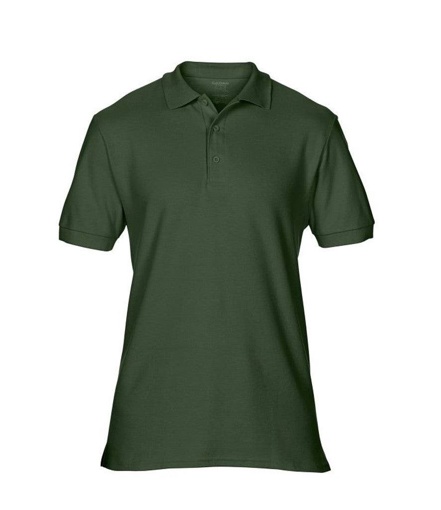 Premium Cotton Double Pique Sport Shirt | FOREST GREEN