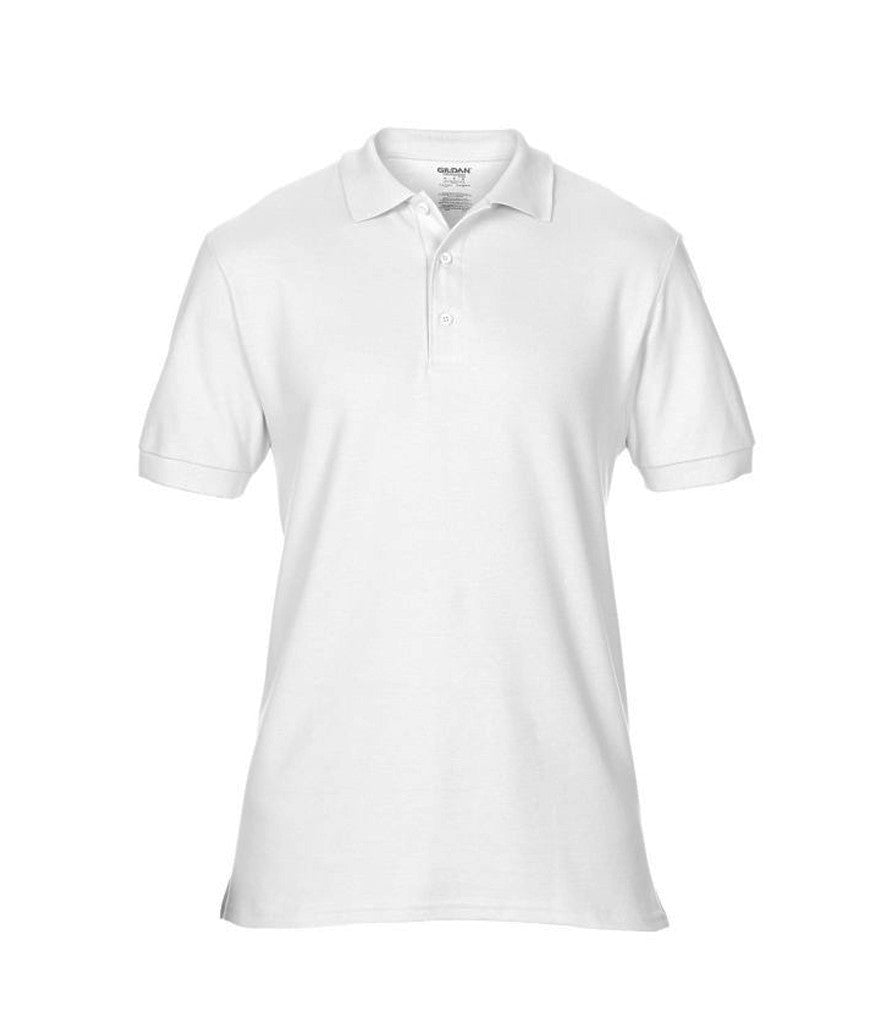 Premium Cotton Double Pique Sport Shirt | WHITE