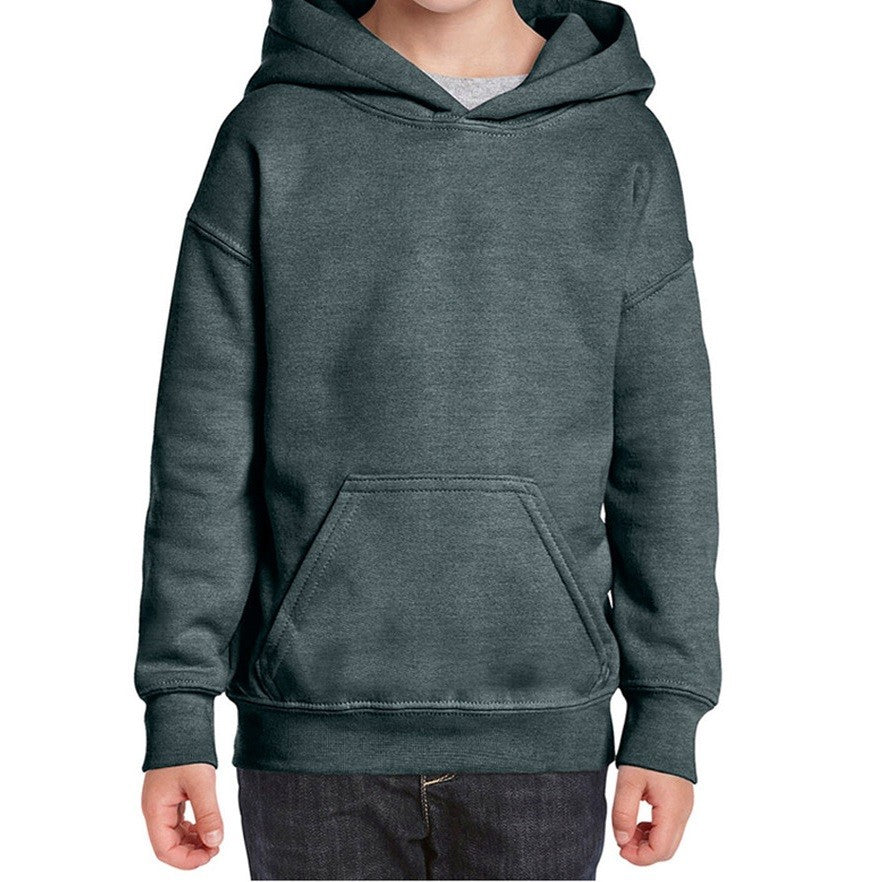 Heavyweight Youth Hooded Sweatshirt | DARK HEATHER