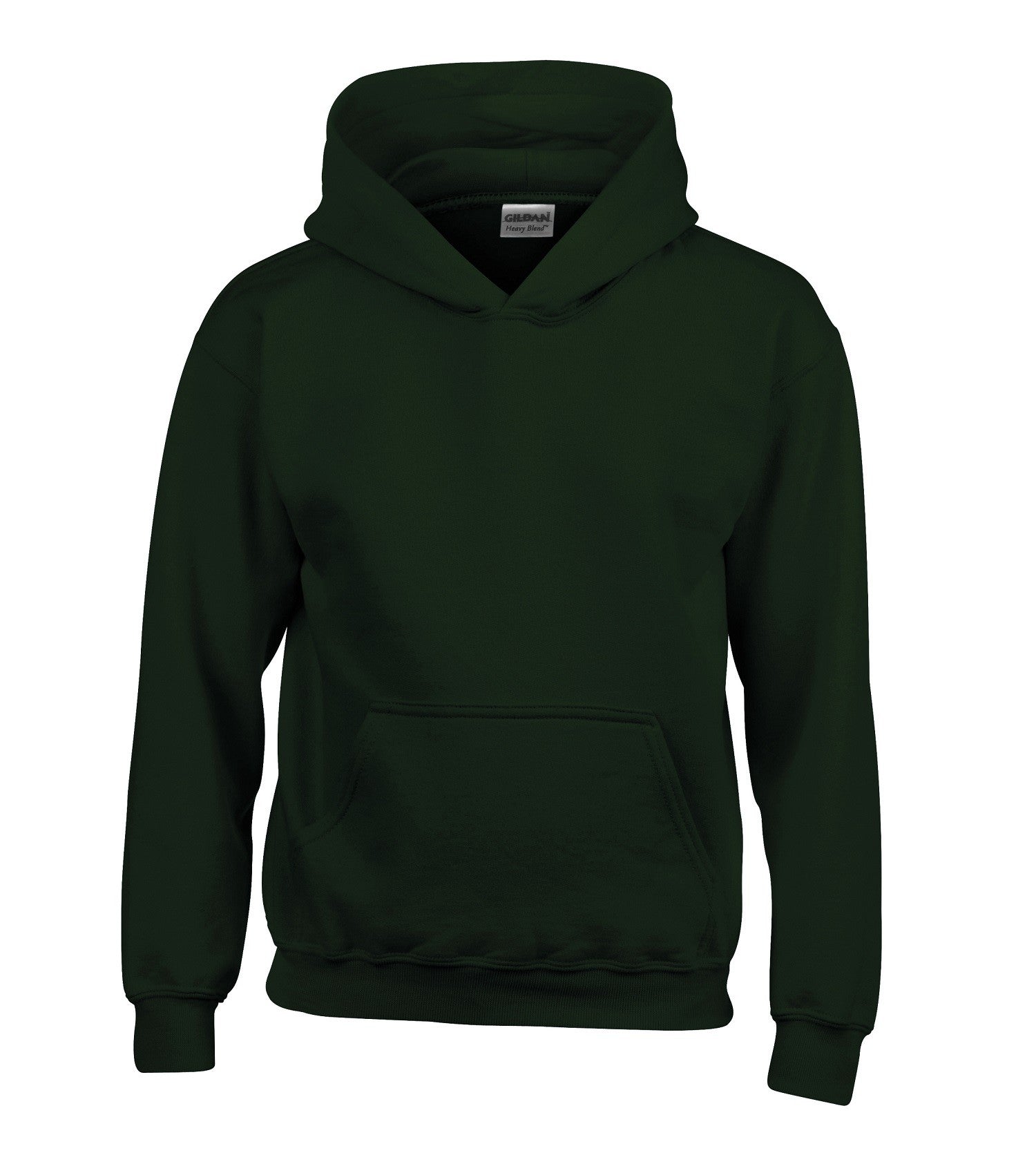 Heavyweight Youth Hooded Sweatshirt | FOREST GREEN