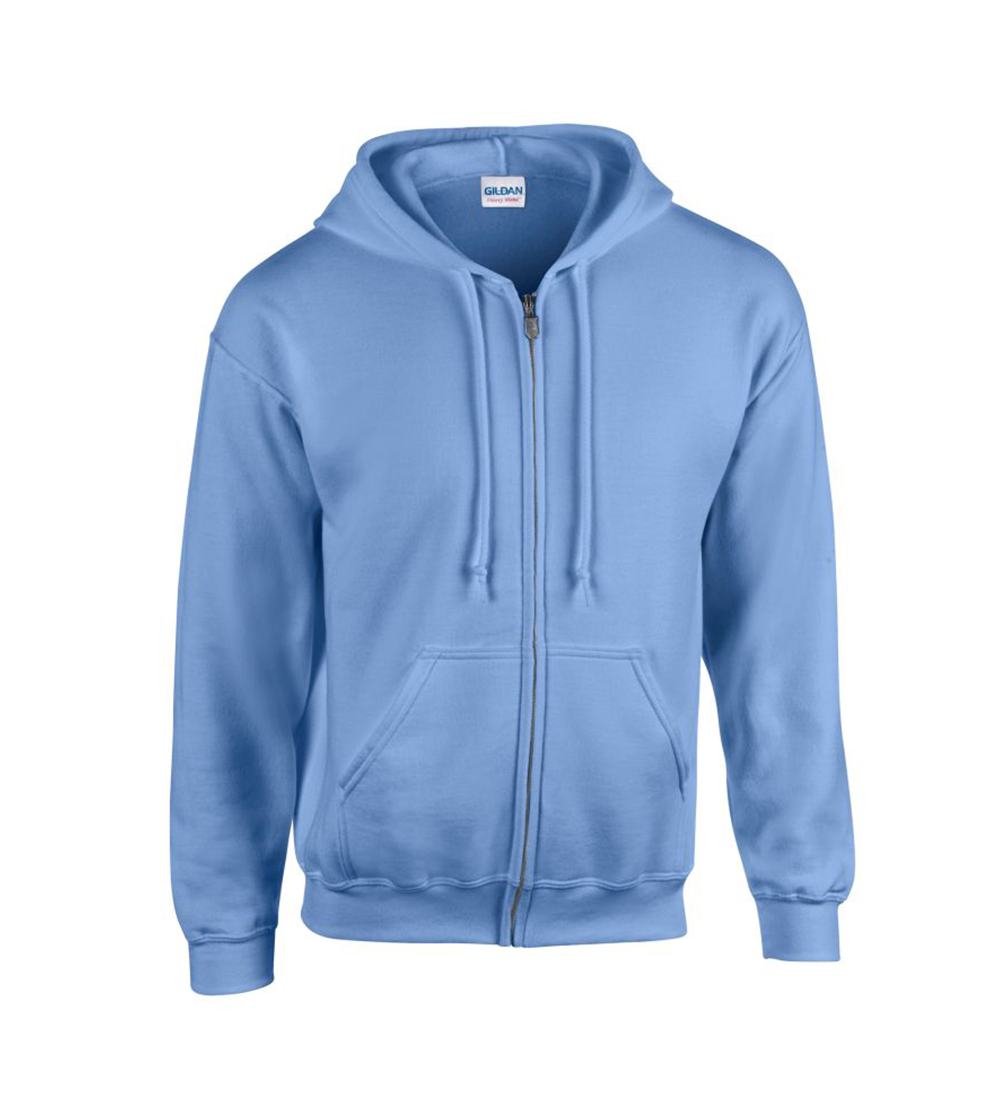 Heavyweight Blend Adult Full Zip Hooded Sweatshirt | CAROLINA BLUE