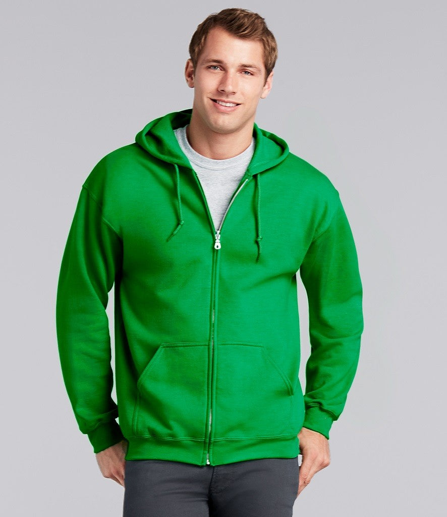 Heavyweight Blend Adult Full Zip Hooded Sweatshirt | DARK CHOCOLATE