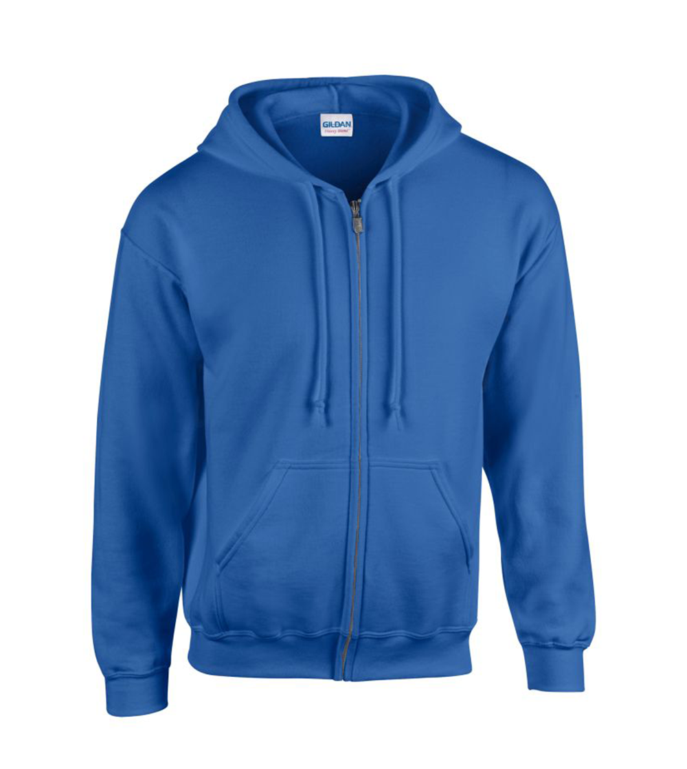 Heavyweight Blend Adult Full Zip Hooded Sweatshirt | ROYAL