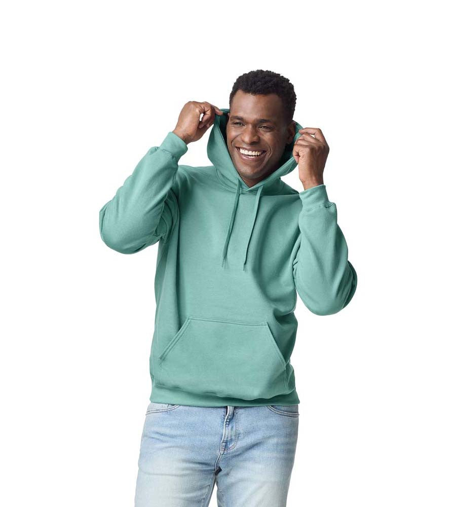 Softstyle Midweight Fleece Adult Hoodie | BLACK