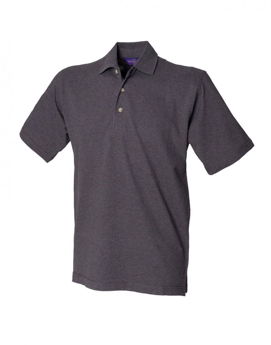 Classic Cotton Pique Polo Shirt | CHARCOAL