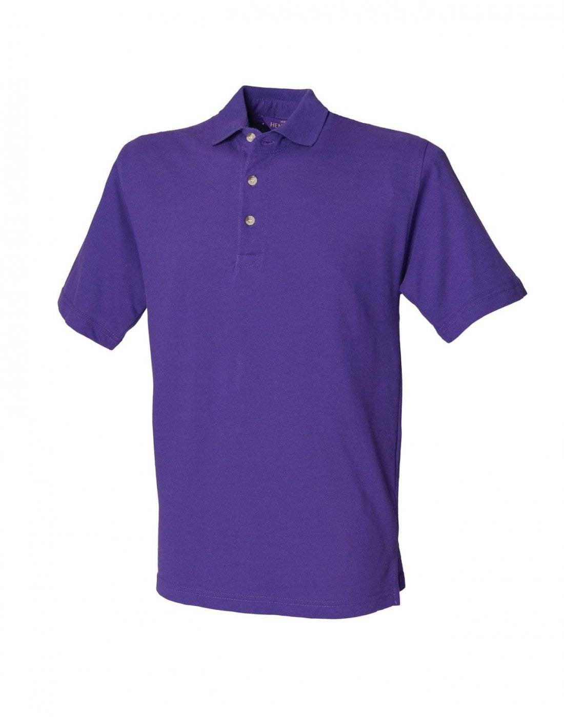 Classic Cotton Pique Polo Shirt | PURPLE