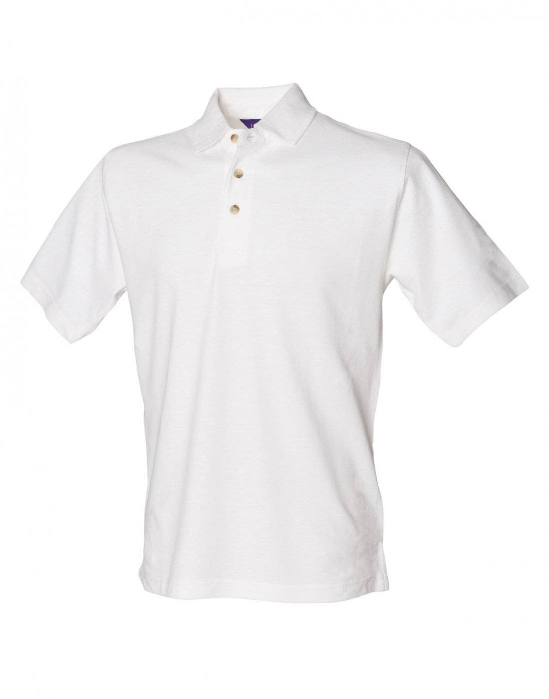 Classic Cotton Pique Polo Shirt | WHITE
